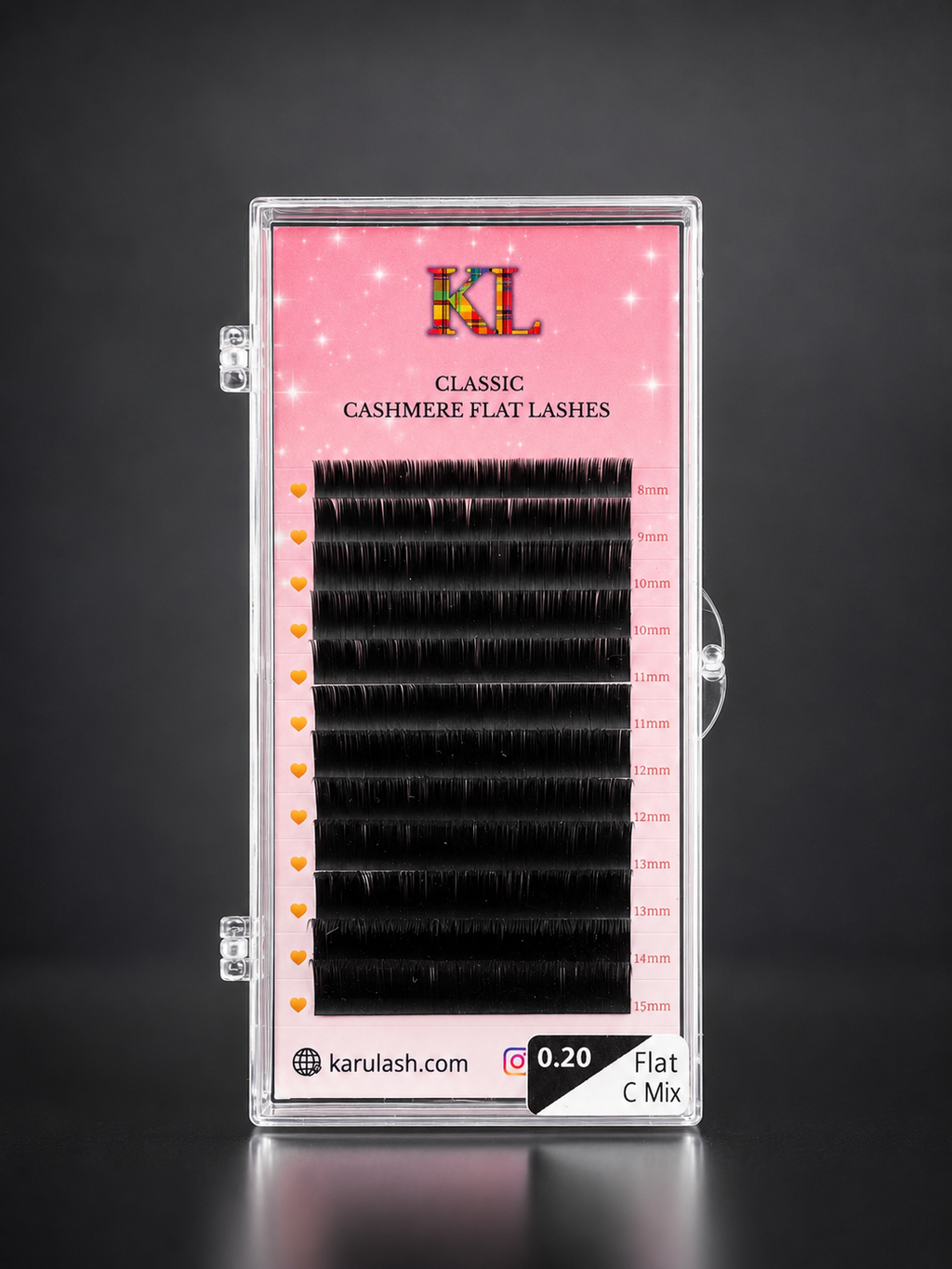 EXTENSION DE CILS à CILS 8-15mm CACHEMIRE FLAT LASHES 0,20mm