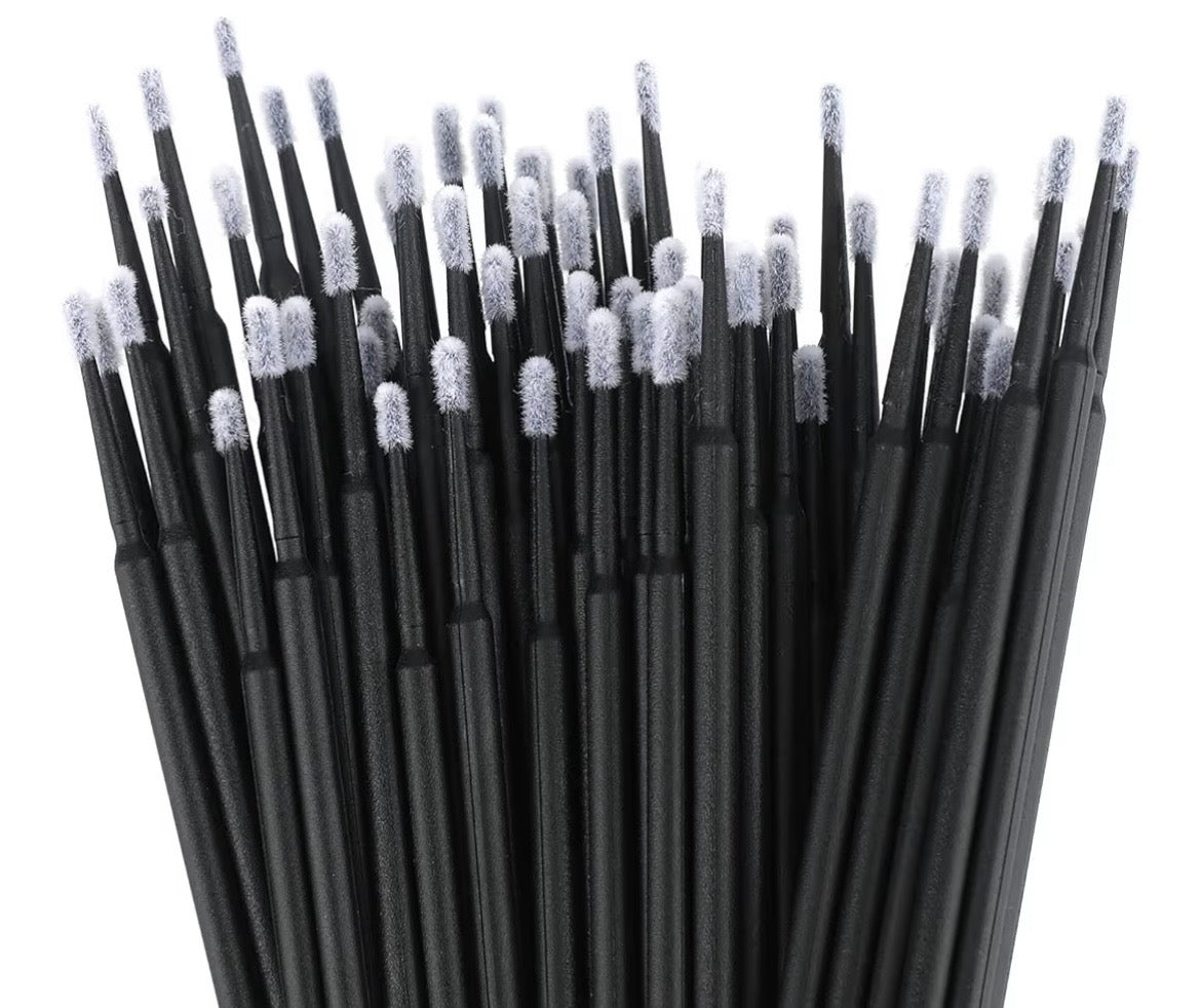 MICRO BROSSES 100PCS - ROSE ET NOIR - ACCESSOIRES